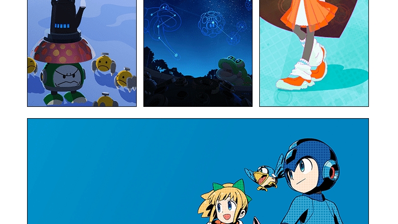 발렌타인 데이 기념 신규 록맨 웰페이퍼 공개