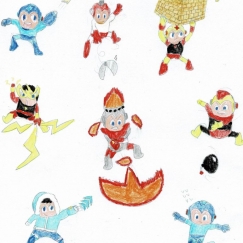 록맨 1 모든 웨폰 컨셉 아트 11식 리믹스