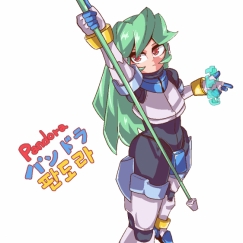 커미션으로 판도라가 들어와서 그려보았습니다