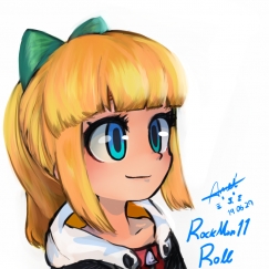 롤쟝 머리 그렸어요 (과정샷)